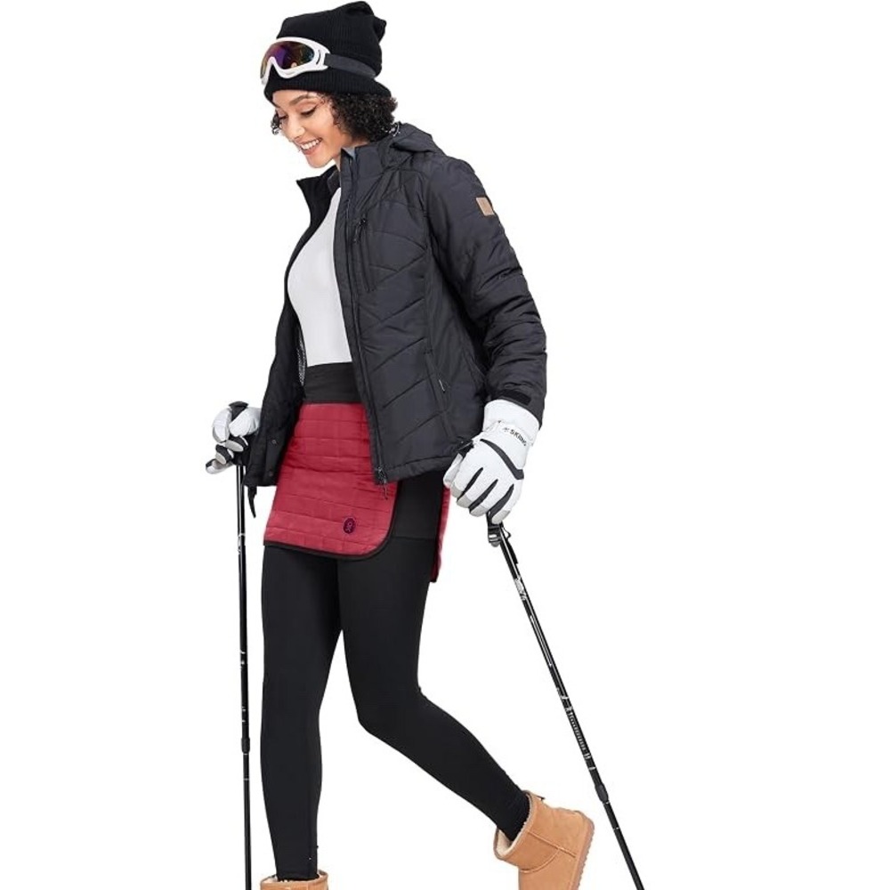 Little Donkey Andy Women's S Insulated Ski Snow Bum Warmer Puffer Skirt Red b6